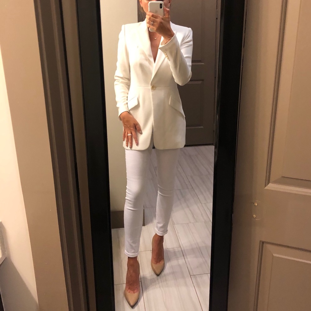 White Ann Taylor Skinny Jeans